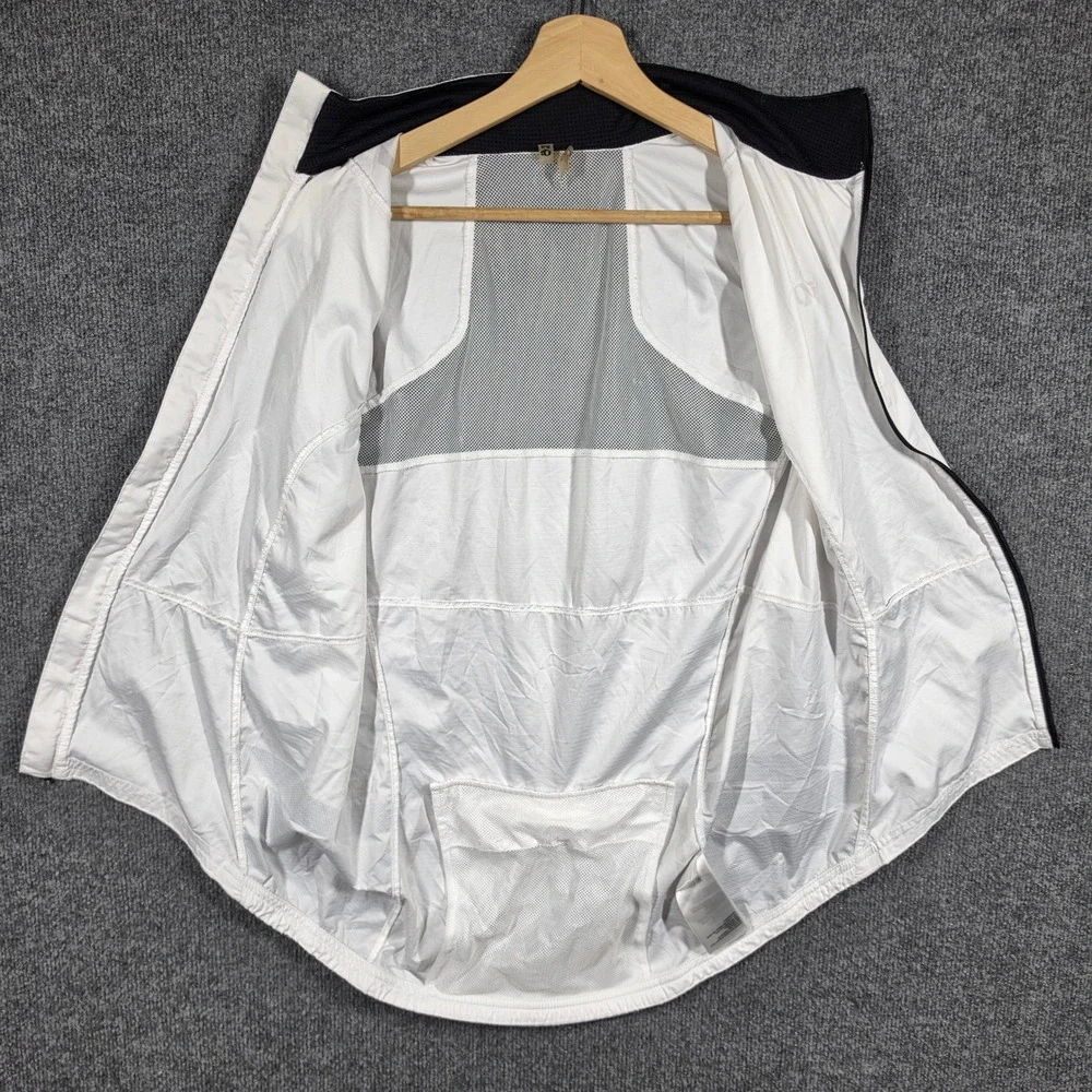 Pearl Izumi Vest Mems Medium Elite Barrier Cycling White Reflective Wind Gilet